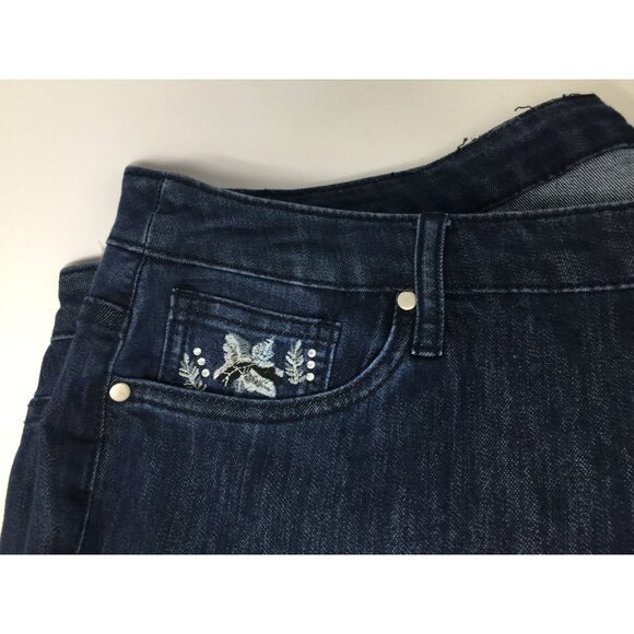 CJ Banks Womens Shaped Fit Mid Rise Straight Jeans Size 24W Nwt - Picture 3 of 12